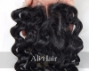 AliHair Brazilian Deep Wave Gold Virgin Hair Closure Promo Package