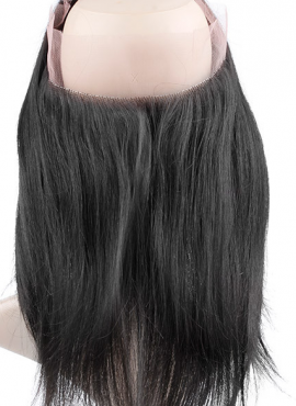 Alihair Straight Virgin Human Hair Lace Frontal 360 Natural Color 10A
